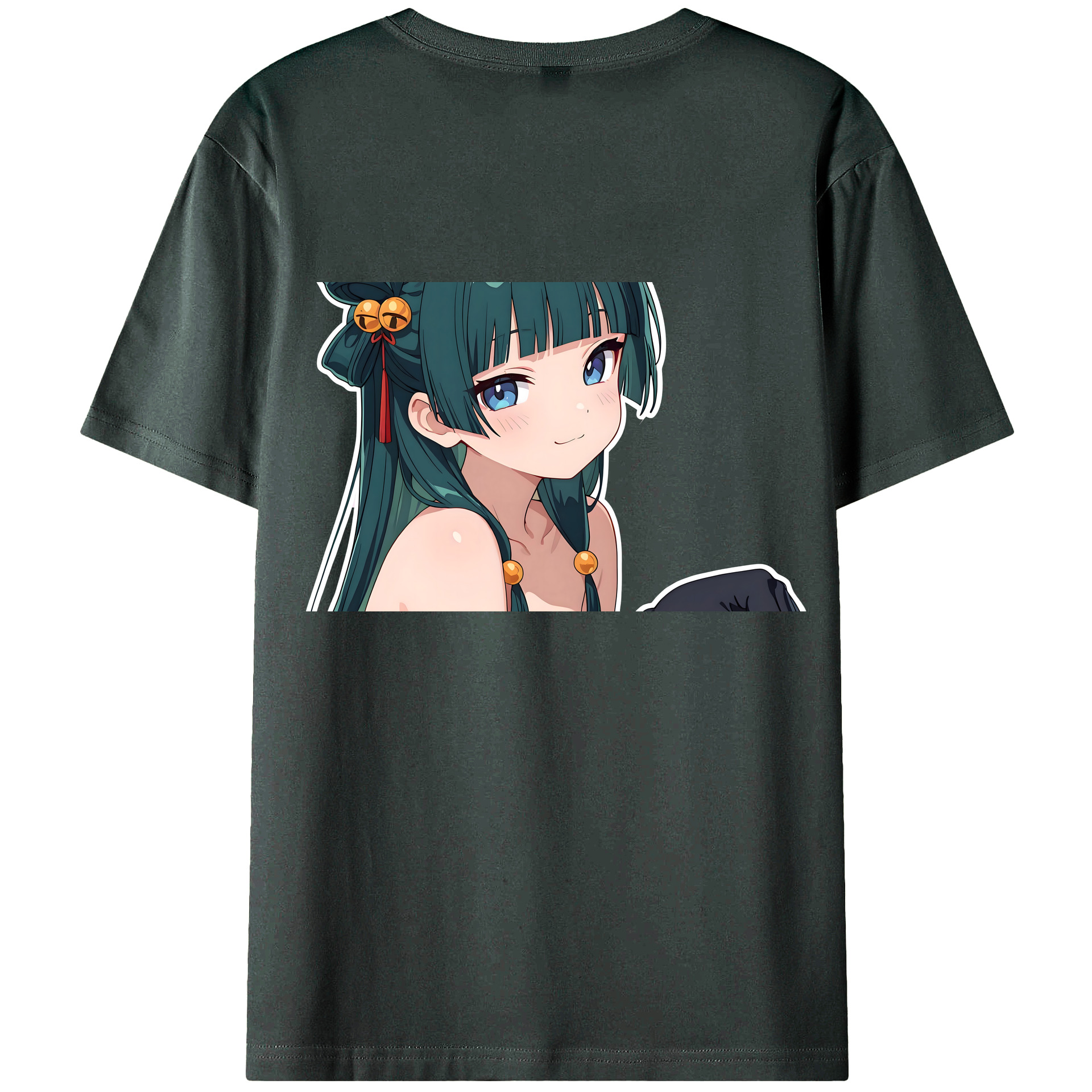 （画像用） 薬屋のひとりごと The Apothecary Diaries 綿100％ メンズ半袖Tシャツ（バックプリント） 通気性